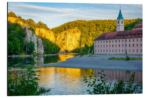 Alubild Kloster Weltenburg und Donaudurchbruch