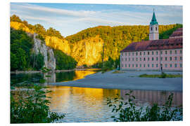 Hartschaumbild Kloster Weltenburg und Donaudurchbruch