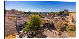 Aluminium print Saint Émilion wine village in France