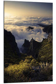 Tableau en aluminium Madeira in the Clouds