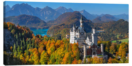 Quadro em tela Neuschwanstein Castle in Autumn I