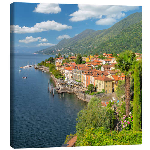 Tableau sur toile Cannero Riviera at Lake Maggiore