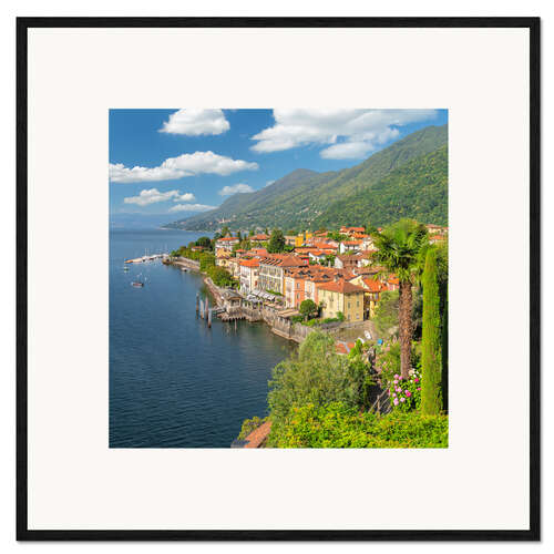Framed art print Cannero Riviera at Lake Maggiore