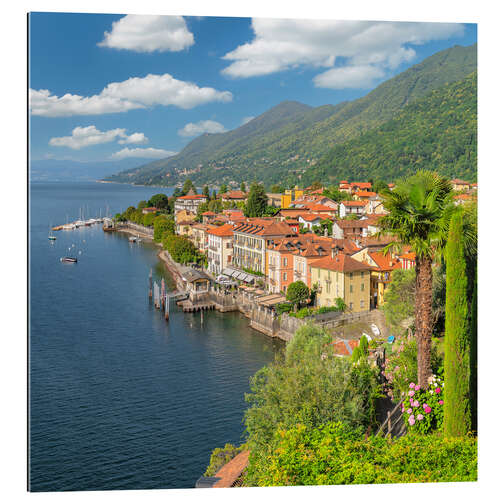 Tableau en plexi-alu Cannero Riviera at Lake Maggiore