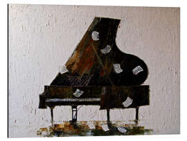 Magnettafel Piano mit Notenblättern