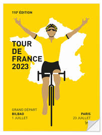 Naklejka na ścianę Tour de France 2023