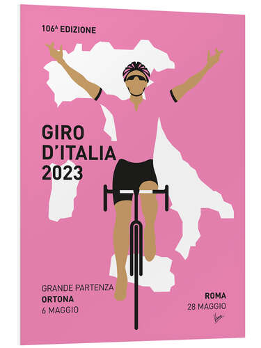 Tableau en PVC Giro d'Italia 2023