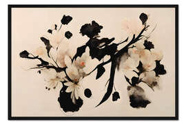 Gerahmter Kunstdruck Kirschblüten