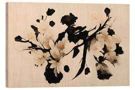 Wood print Cherry Blossoms