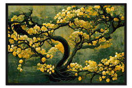 Gerahmter Kunstdruck Sakura Baum