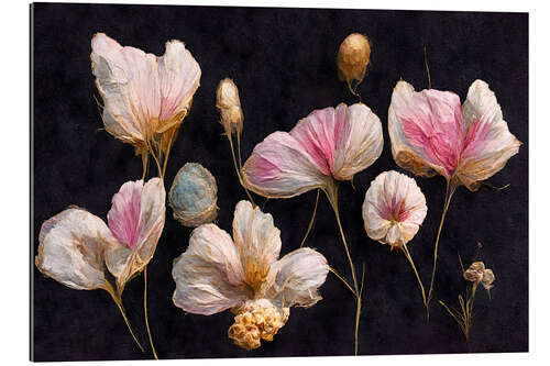 Quadro em plexi-alumínio Delicate Dried Flowers