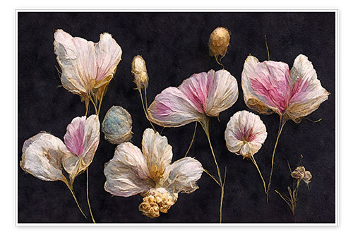 Poster Delicate Dried Flowers