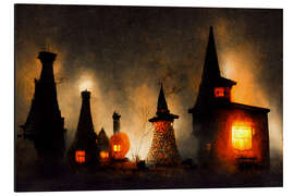 Aluminium print The Haunted Village