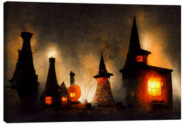 Canvas print The Haunted Village