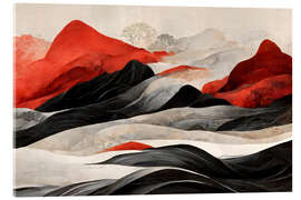 Akryylilasitaulu The Red Mountains