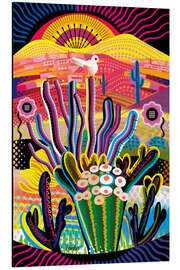 Magnettafel Bunte Wüstenlandschaft I