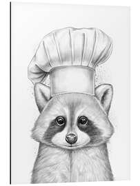 Magnettafel Waschbär Koch