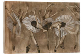 Wood print Ballet dancers