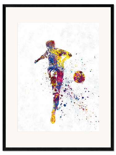 Framed art print Soccer Player XXX