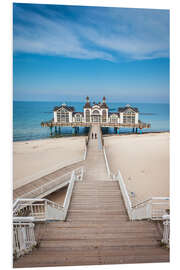 Foam board print Sellin pier on the island of Rügen on the Baltic Sea