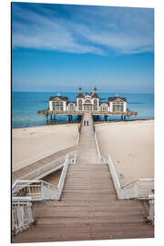 Magnettafel Seebrücke von Sellin auf Rügen an der Ostsee