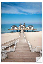 Naklejka na ścianę Sellin pier on the island of Rügen on the Baltic Sea