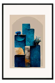 Gerahmter Kunstdruck Geometrisches Stillleben I