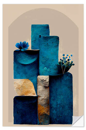 Selvklebende plakat Geometric Still Life I