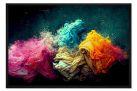 Gerahmter Kunstdruck Fabric and Colours