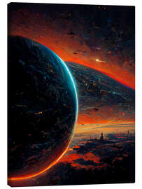 Canvas print Planets in Space I