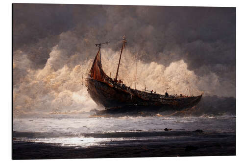 Aluminium print Stranded Old Ship