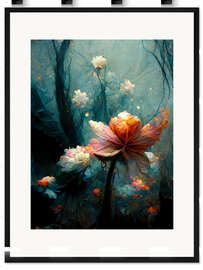 Gerahmter Kunstdruck Forest Flowers I