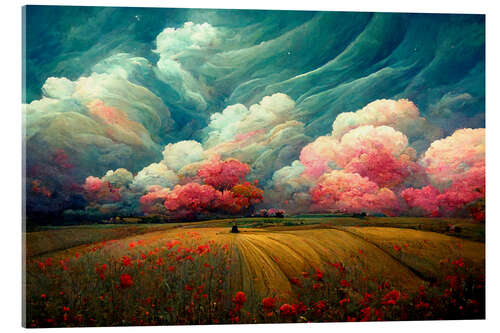 Akrylbillede Landscape In Pink