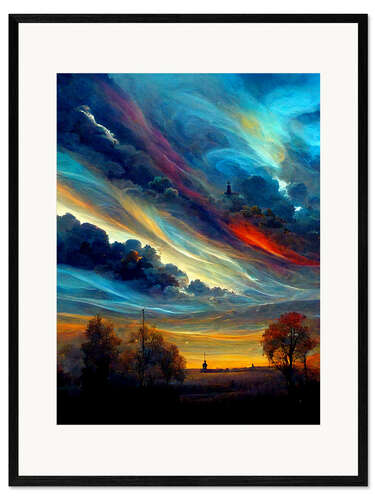 Framed art print Fantasy in the Sky I