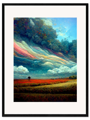 Gerahmter Kunstdruck Fantasy in the Sky II