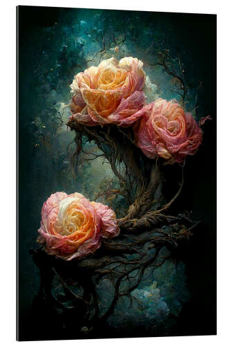 Cuadro de plexi-alu Roses with Fantasy