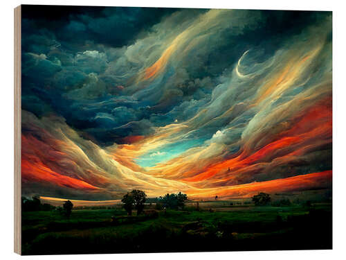 Puutaulu Fantasy in the Sky III
