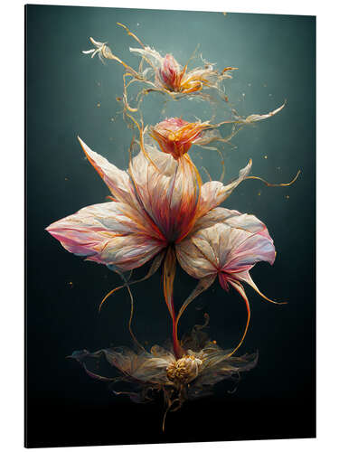 Aluminium print Fantasy Flower II