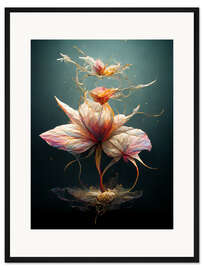 Gerahmter Kunstdruck Fantasy Flower II