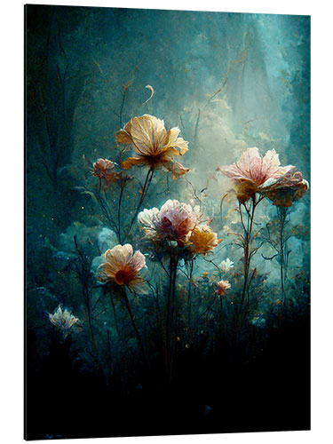 Aluminium print Forest Flowers II