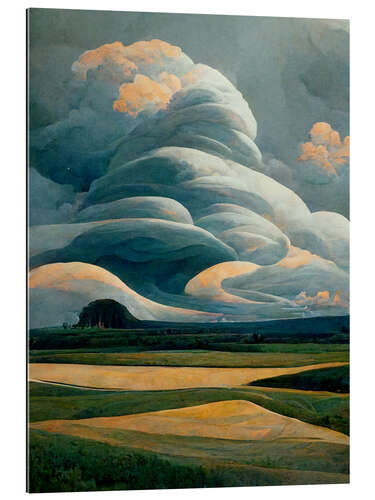 Gallery Print Curved Clouds I