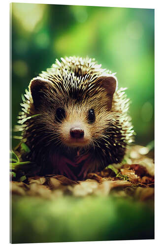 Acrylic print Baby Hedgehog