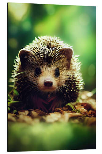 Quadro em plexi-alumínio Baby Hedgehog