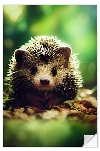 Wall sticker Baby Hedgehog