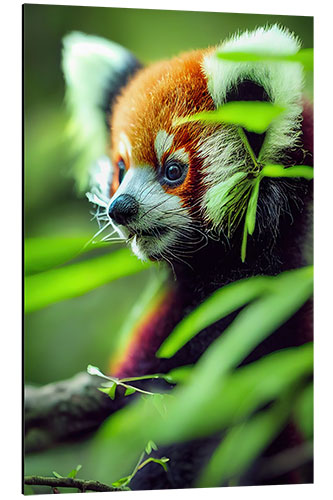 Aluminium print Baby Red Panda