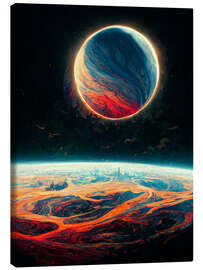 Leinwandbild Planets in Space II