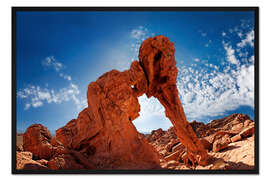 Gerahmter Kunstdruck Elephant Rock