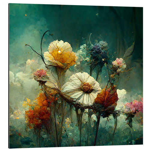 Aluminium print Wild Flowers I