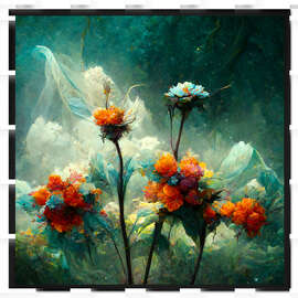 Gerahmter Kunstdruck Wild Flowers II