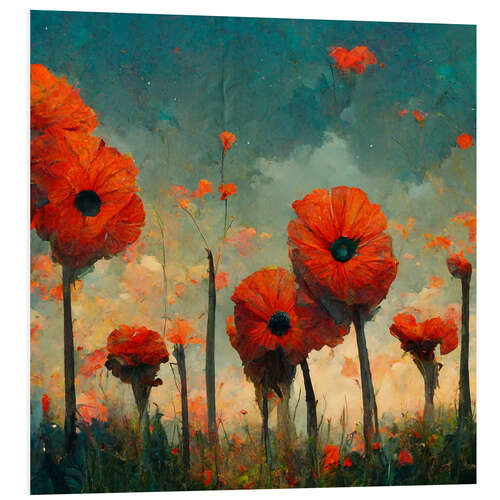 Quadro em PVC Poppies